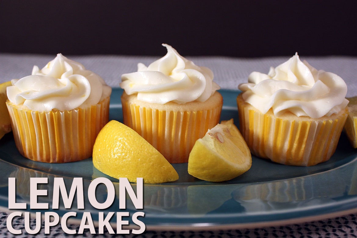 Lemon Cupcakes - Lemon Cupcakes! Need I say more? This lemon cupcake recipe is tangy, sweet and has the perfect moist crumb.