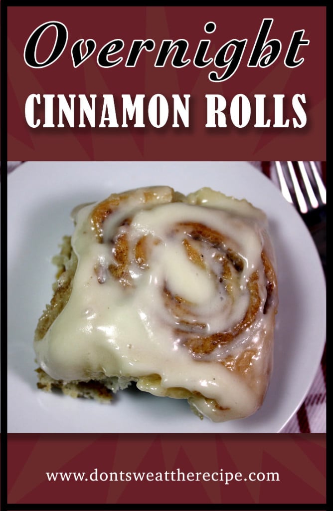 Overnight Cinnamon Rolls - These are so easy to whip up the night before and bake in the morning. by Don't Sweat The Recipe