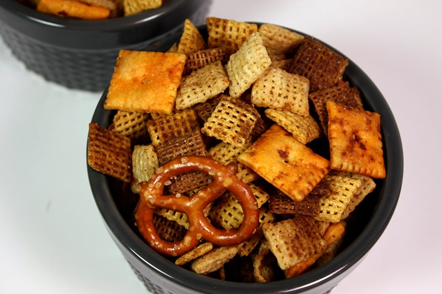 Homemade Slow Cooker Chex Party Mix - No. 2 Pencil