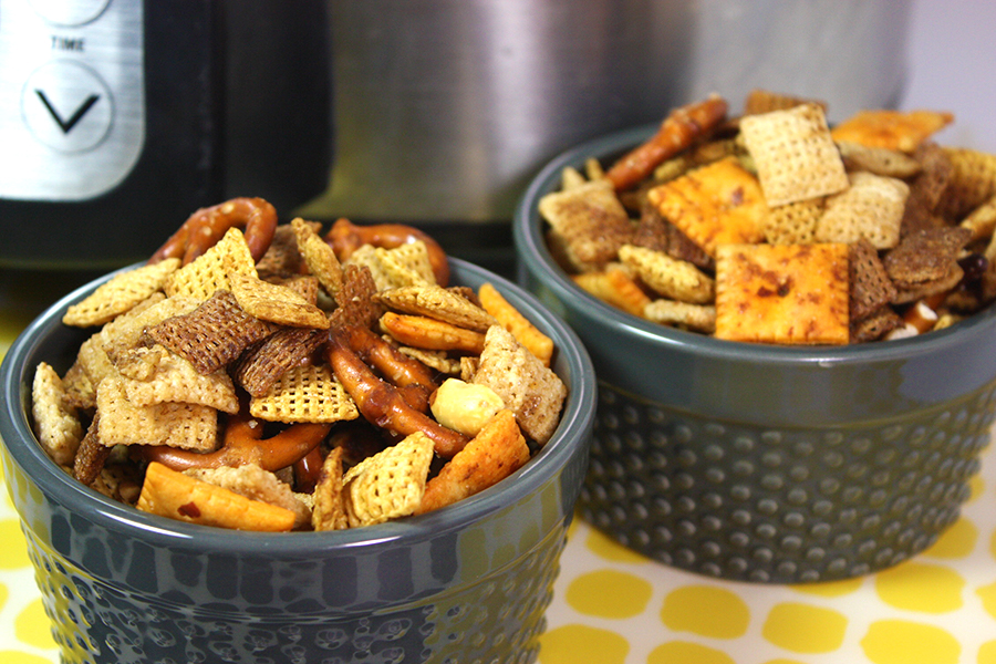 Homemade Slow Cooker Chex Party Mix - No. 2 Pencil