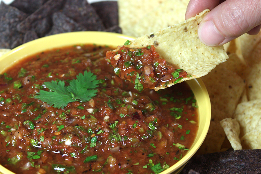 Fire Roasted Salsa Don T Sweat The Recipe