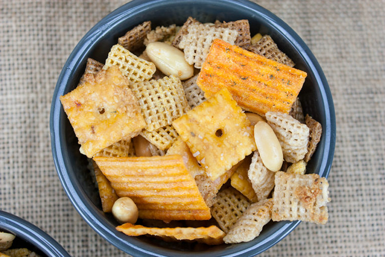 Spicy Cheddar Snack Mix - Don't Sweat The Recipe