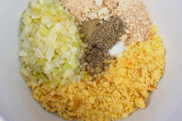 Southern Cornbread Dressing Recipe Don T Sweat The Recipe