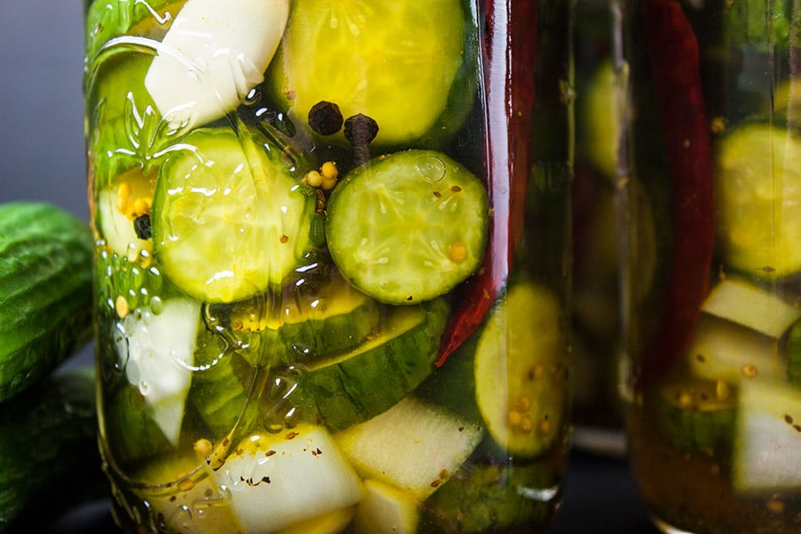 Spicy Bread and Butter Pickles - Don't Sweat The Recipe