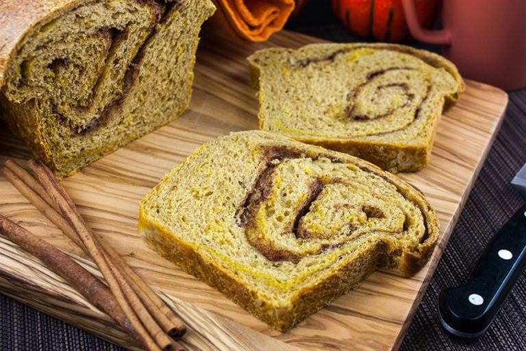 Pumpkin Cinnamon Swirl Bread - Don't Sweat The Recipe