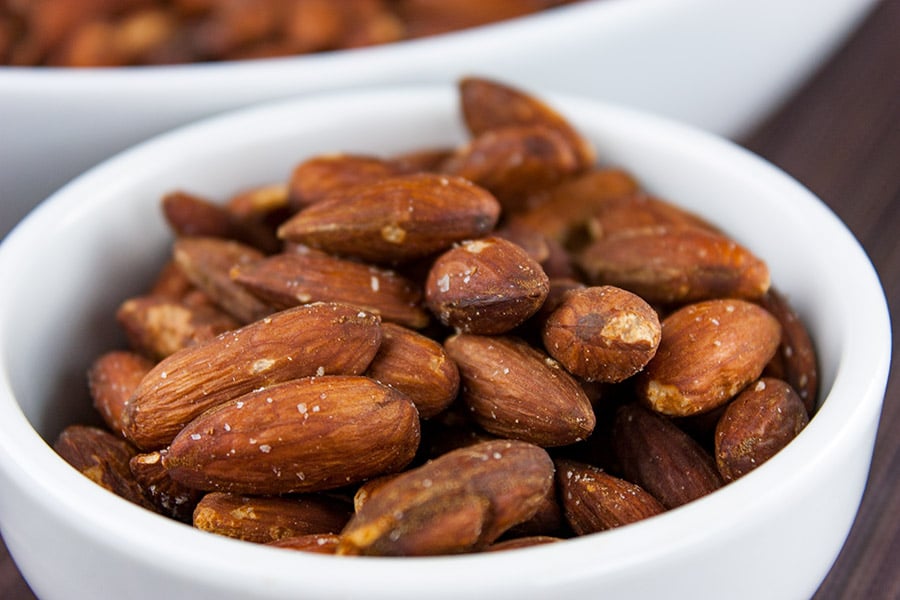 Roasted Salted Almonds - Don't Sweat The Recipe