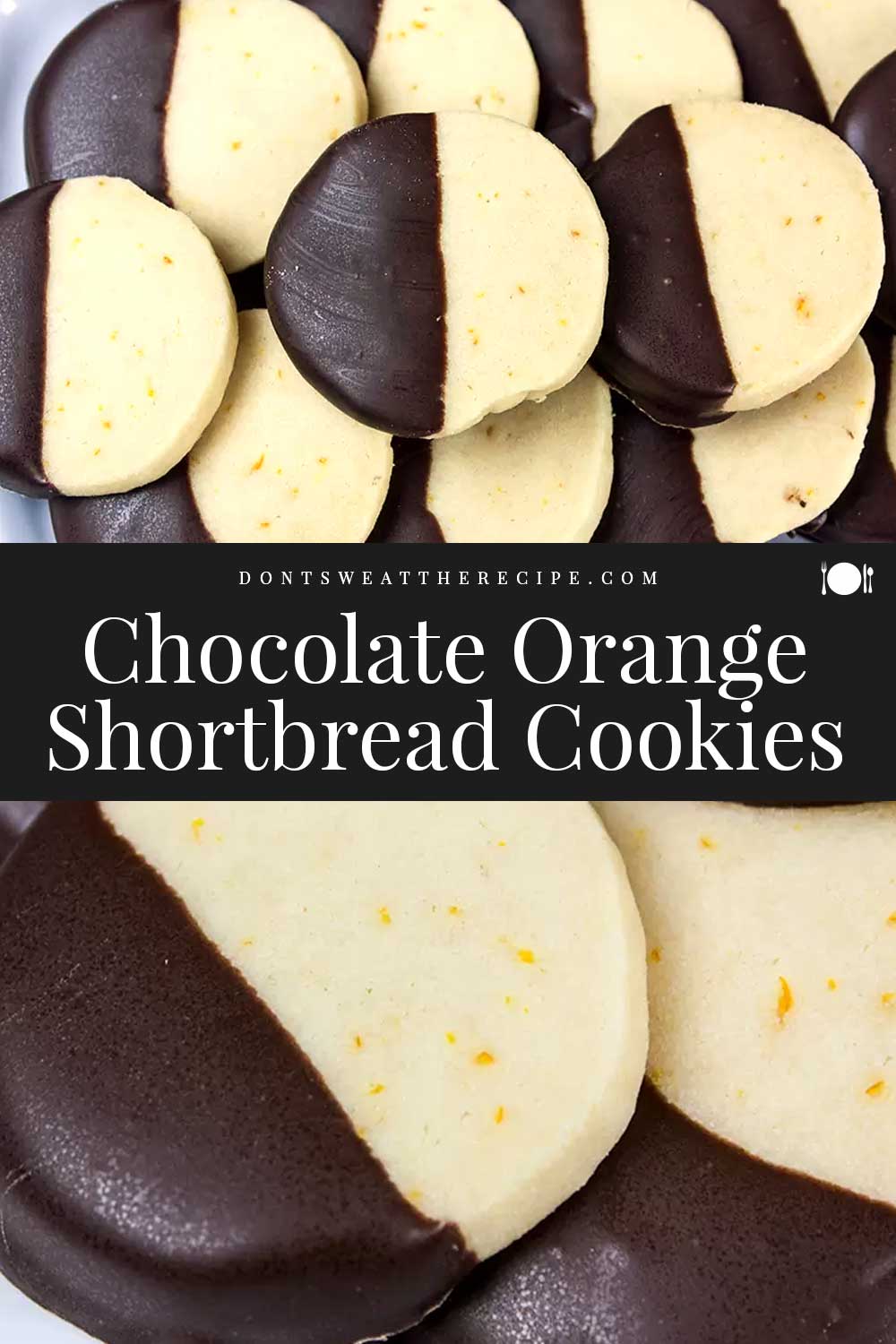 Slice and Bake Chocolate Orange Shortbread Cookies - Don't Sweat The Recipe