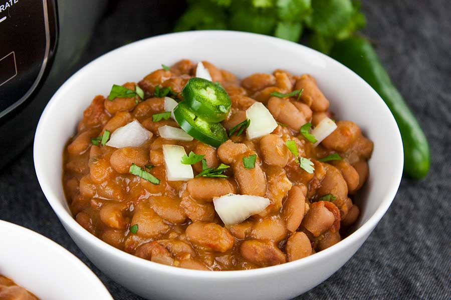 Ninja Foodi Mexican Pinto Beans Charro Beans Don T Sweat The Recipe