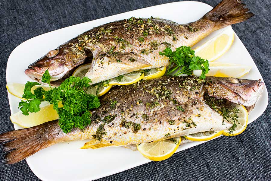 Baked Whole Red Snapper - Don't Sweat The Recipe