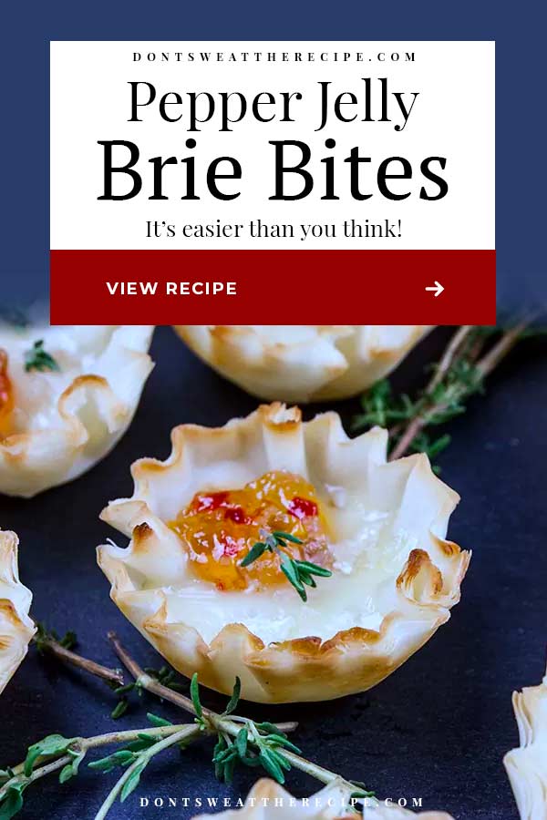 Pepper Jelly Brie Bites - Don't Sweat The Recipe