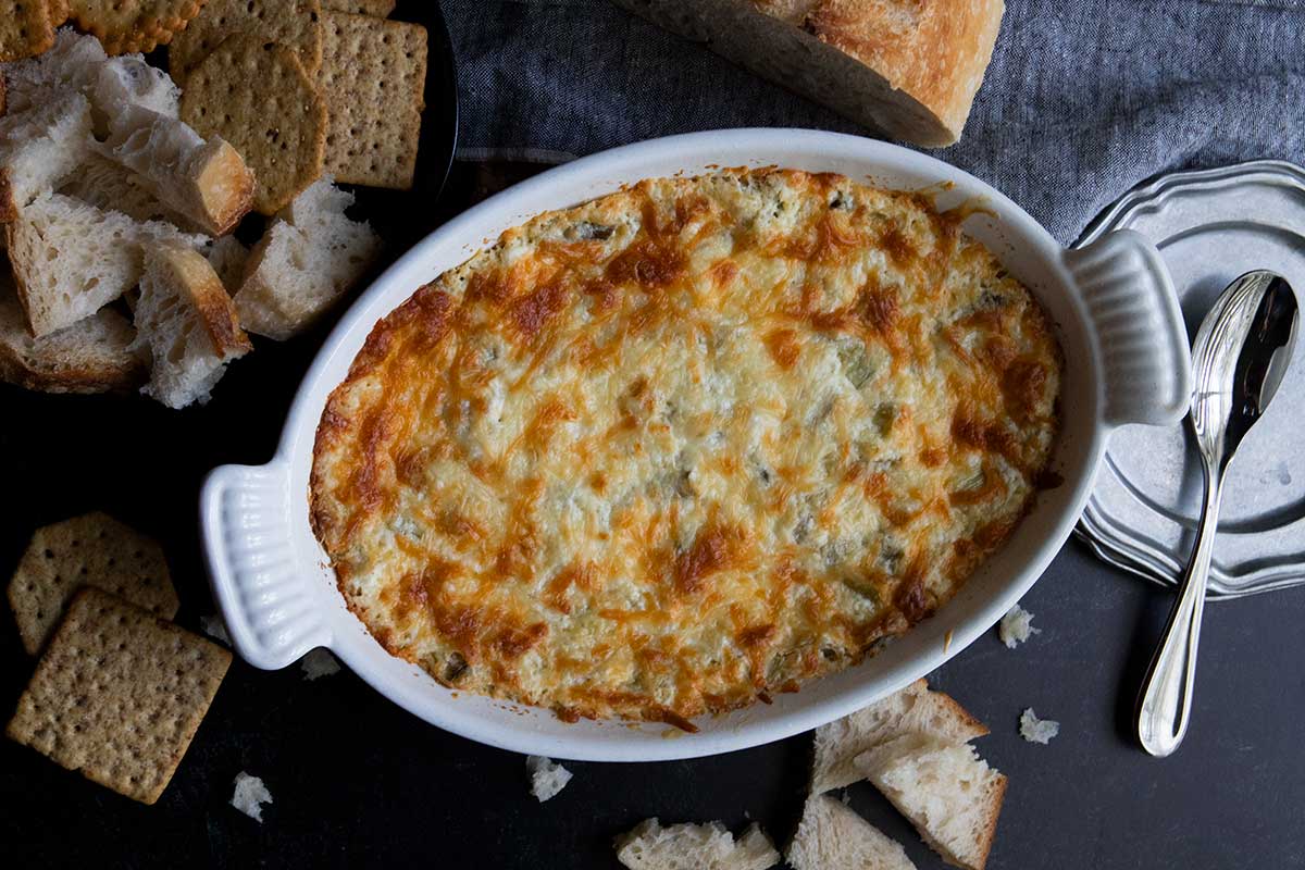 Easy Baked Artichoke Dip Creamy And Cheesy Don T Sweat The Recipe   Artichoke Dip 05 