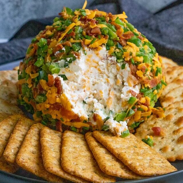 Jalapeno Popper Cheese Ball - Don't Sweat The Recipe