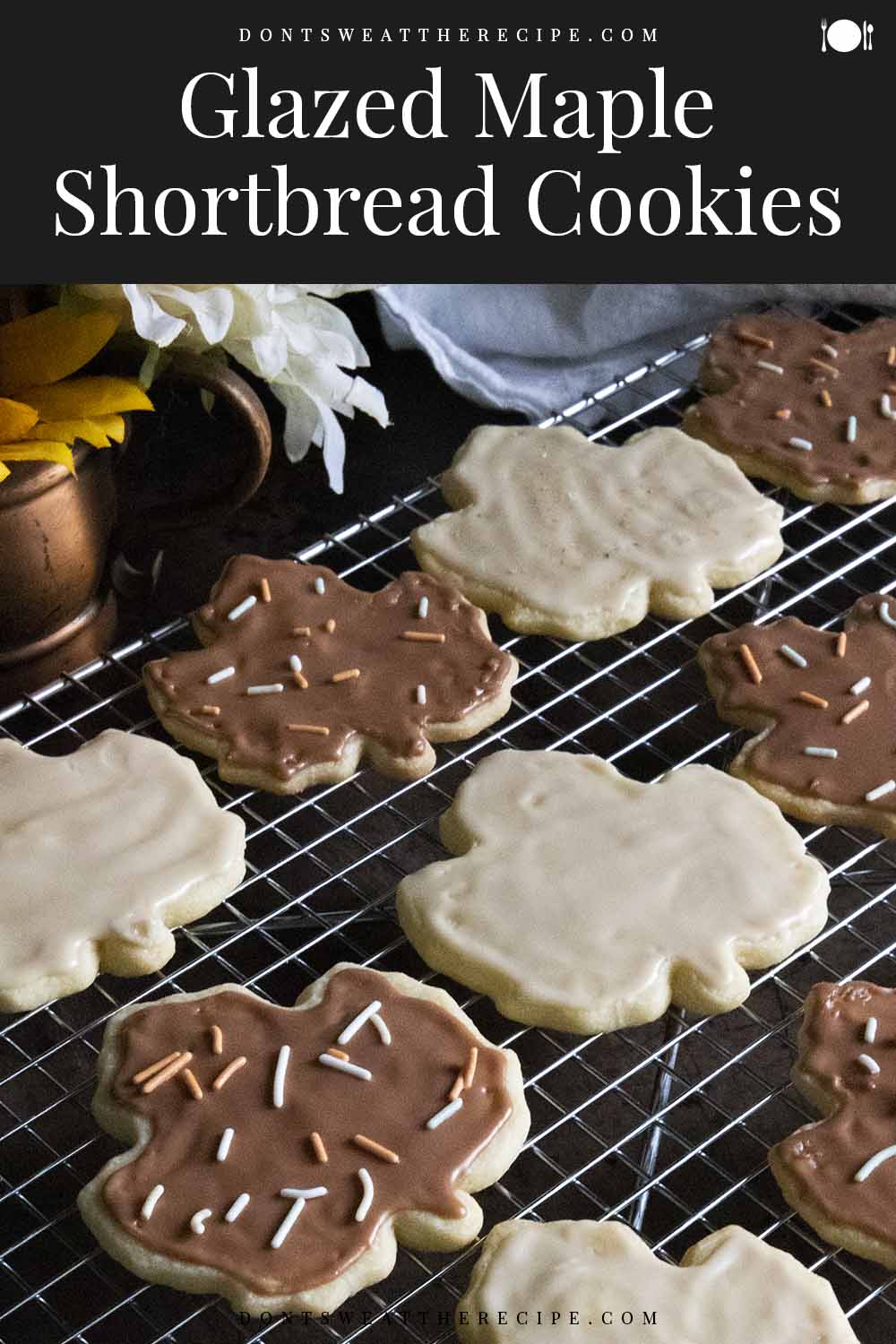 Maple Glazed Shortbread Cookies Recipe Don T Sweat The Recipe