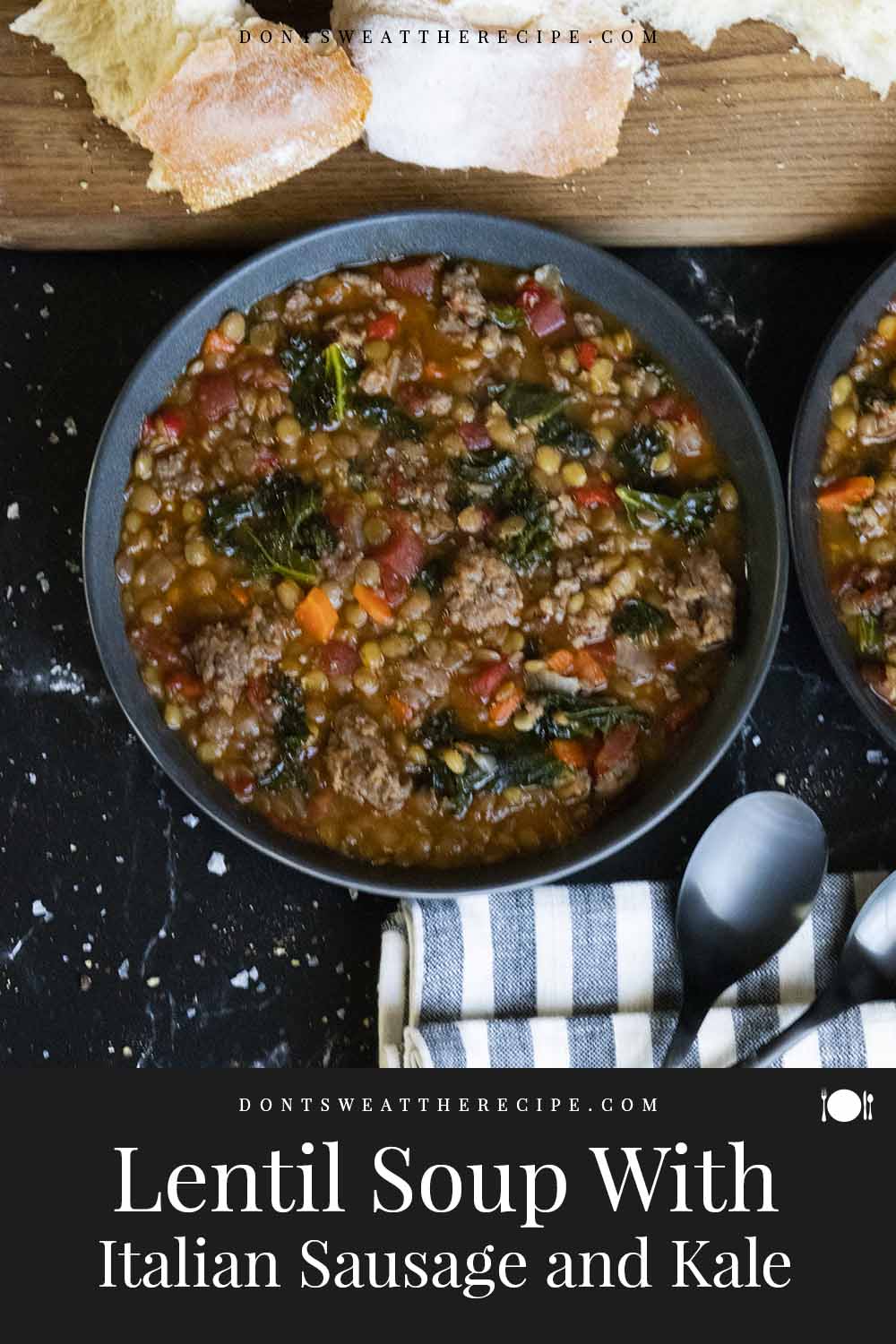 Lentil Soup with Italian Sausage - Don't Sweat The Recipe