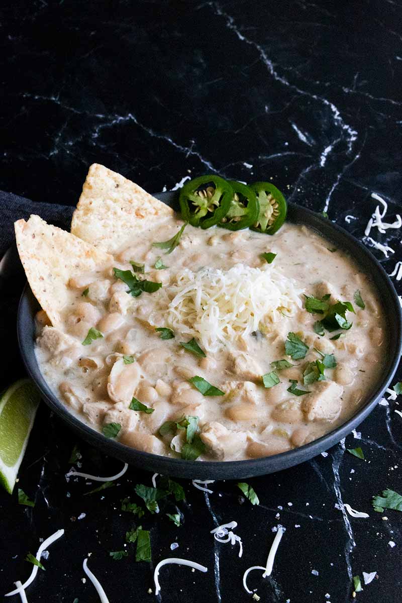 Thick And Creamy White Chicken Chili Recipe - Don't Sweat The Recipe