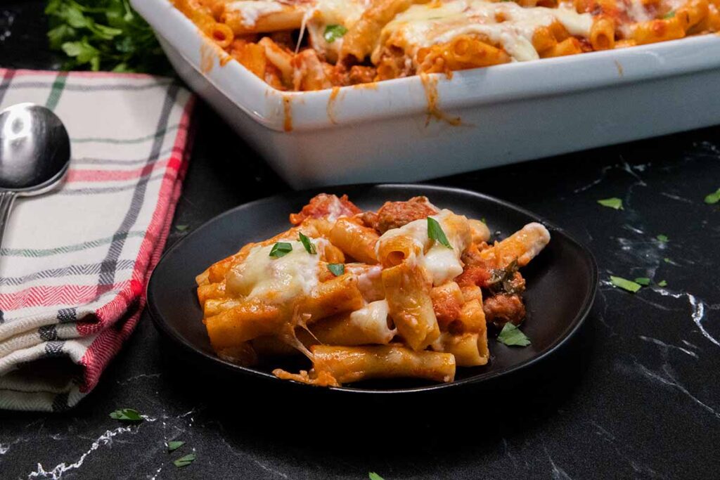 Foolproof Baked Ziti With Italian Sausage - Don't Sweat The Recipe