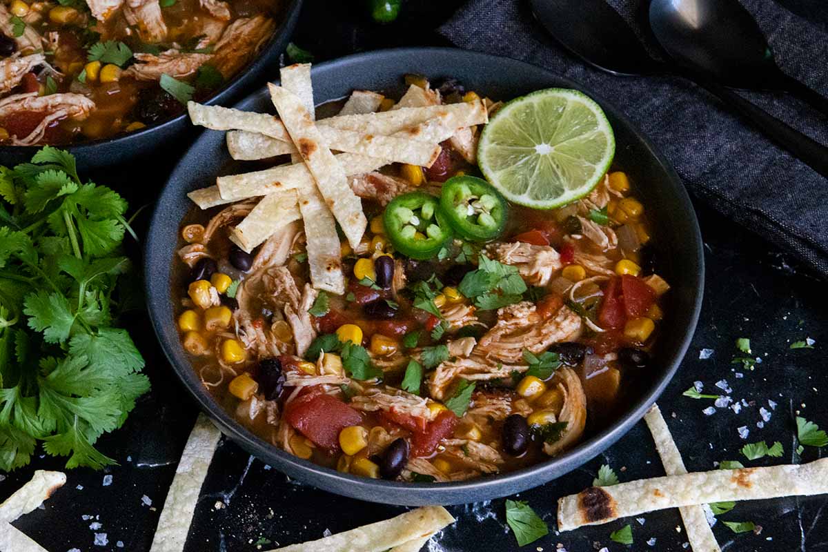 Chicken Tortilla Soup Recipe On The Stove Top - Don't Sweat The Recipe
