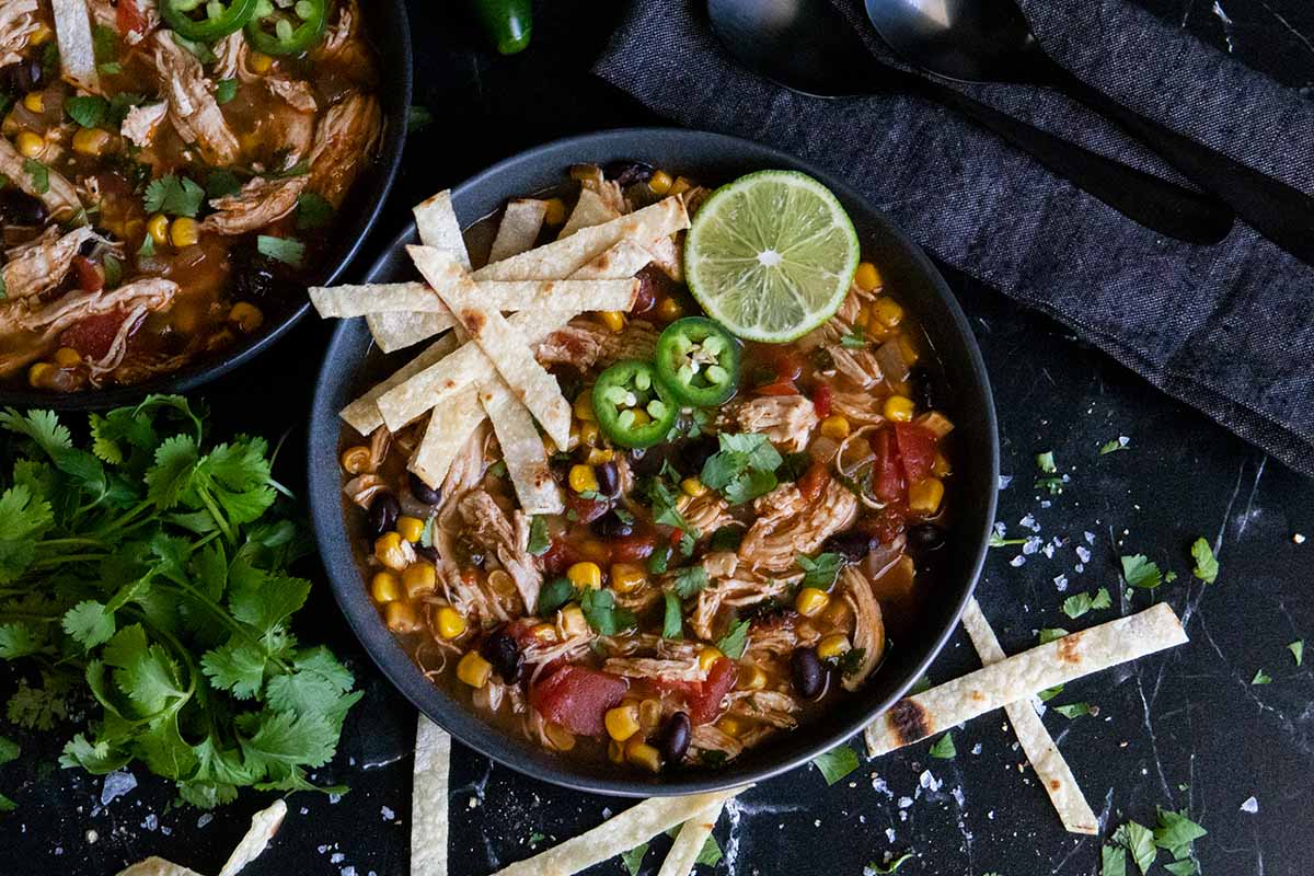 Chicken Tortilla Soup Recipe On The Stove Top - Don't Sweat The Recipe