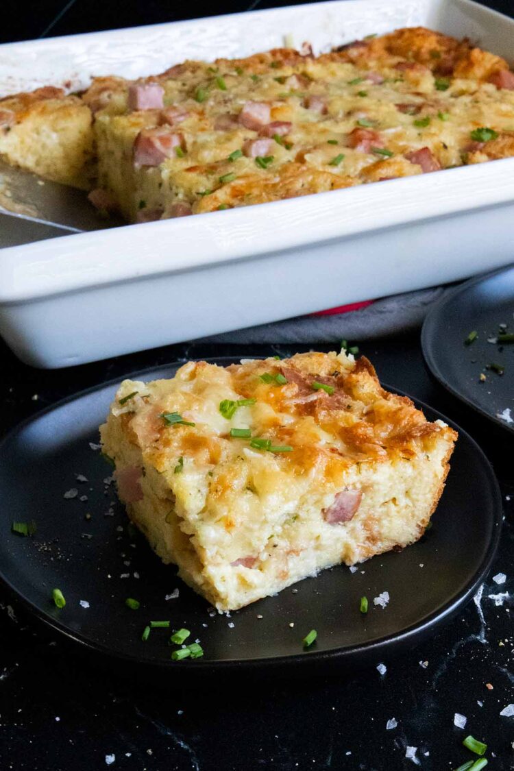 Ham and Cheese Strata - Don't Sweat The Recipe