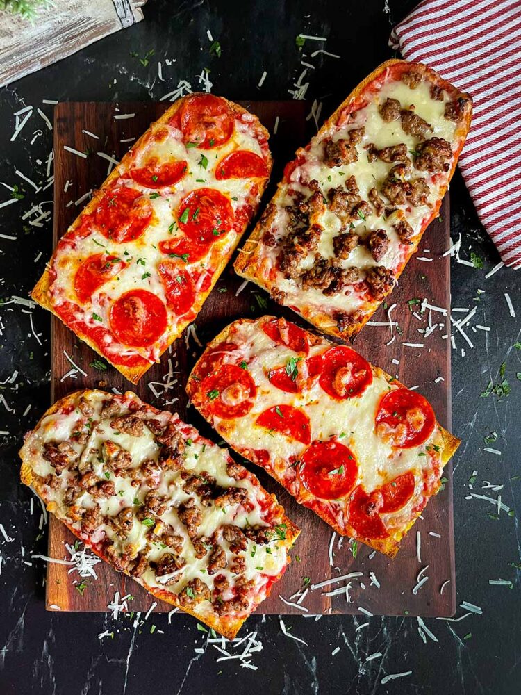 Easy Homemade French Bread Pizza Recipe - Don't Sweat The Recipe