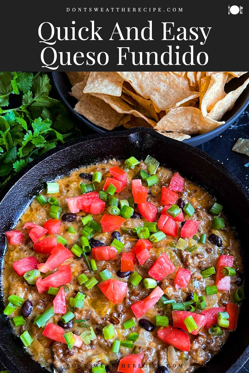 Quick And Easy Queso Fundido With Ground Beef - Don't Sweat The Recipe