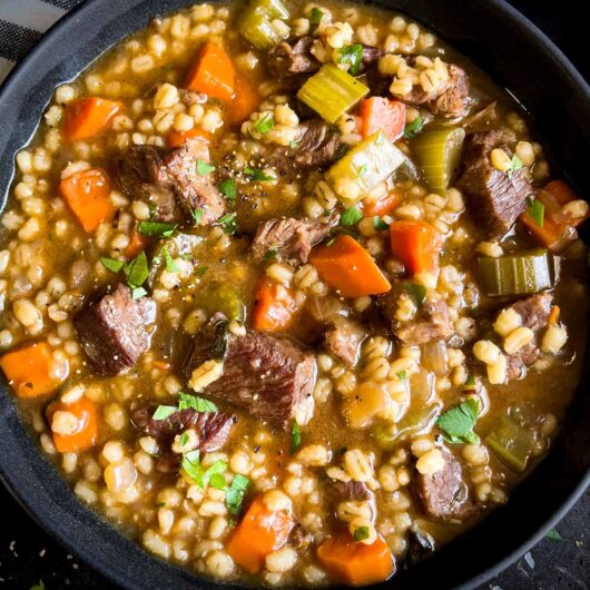 Beef Barley Soup - Don't Sweat The Recipe