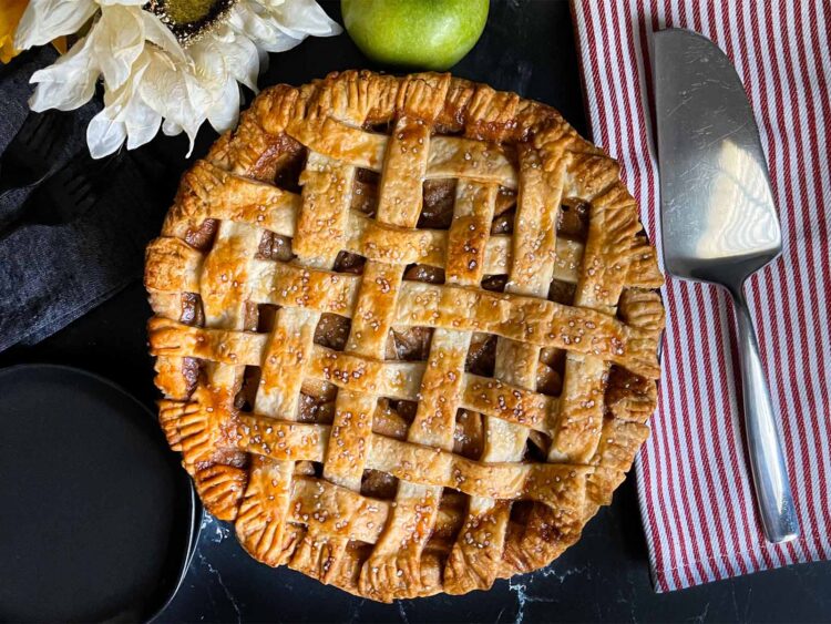 Lattice Crust Easy Apple Pie Recipe - Don't Sweat The Recipe