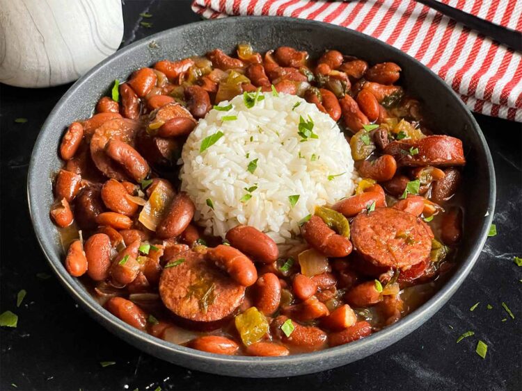 Slow Cooker Red Beans and Rice - Don't Sweat The Recipe