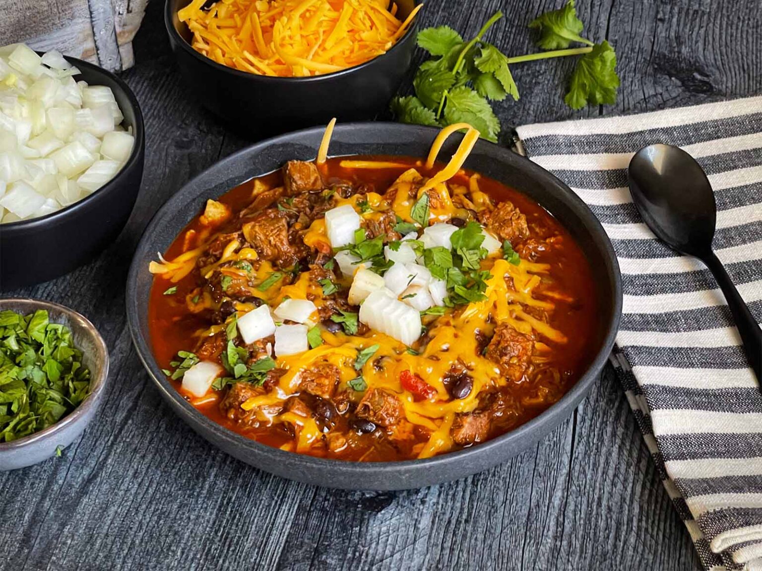 Smoked Texas Brisket Chili - Don't Sweat The Recipe