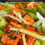 Gochujang shrimp lettuce wraps.