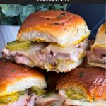 Roll-cut pork tenderloin Cuban sliders.