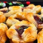 Baked Cranberry brie bites.