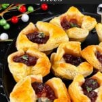 Baked Cranberry brie bites.