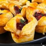 Baked Cranberry brie bites.